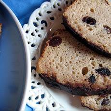 White Chocolate Iced Cranberry Bread
