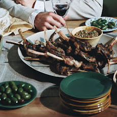 Grilled Lamb Chops with Porcini Mustard