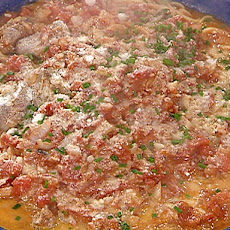 Vermicelli with Spicy Chicken Liver-Tomato