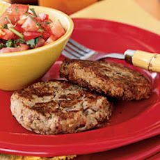 Black-Eyed Pea Patties with Garlic Pepper Salsa