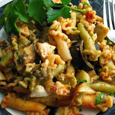 Rigatoni With Eggplant and Dried Tomato Pesto