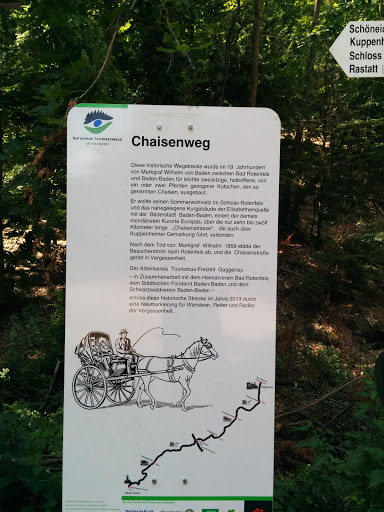 Hinweistafel Chaisenweg