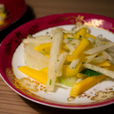 Fennel, Jicama and Green Mango Salad with Lime Herb Vinaigrette