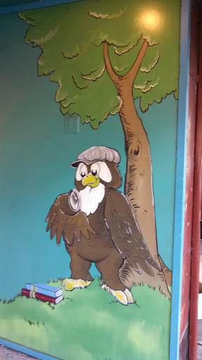 Toy Store Owl Mural