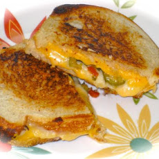 My Husband's Favorite Grilled Cheese & Green Olive Sandwich