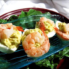 Deviled Eggs With Shrimp Filling (Krevetitäidisega Munad)