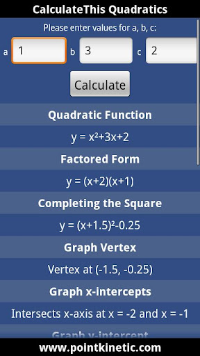 CalculateThis Quadratics