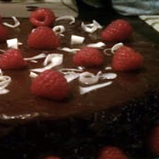 Deep Chocolate Raspberry Cake