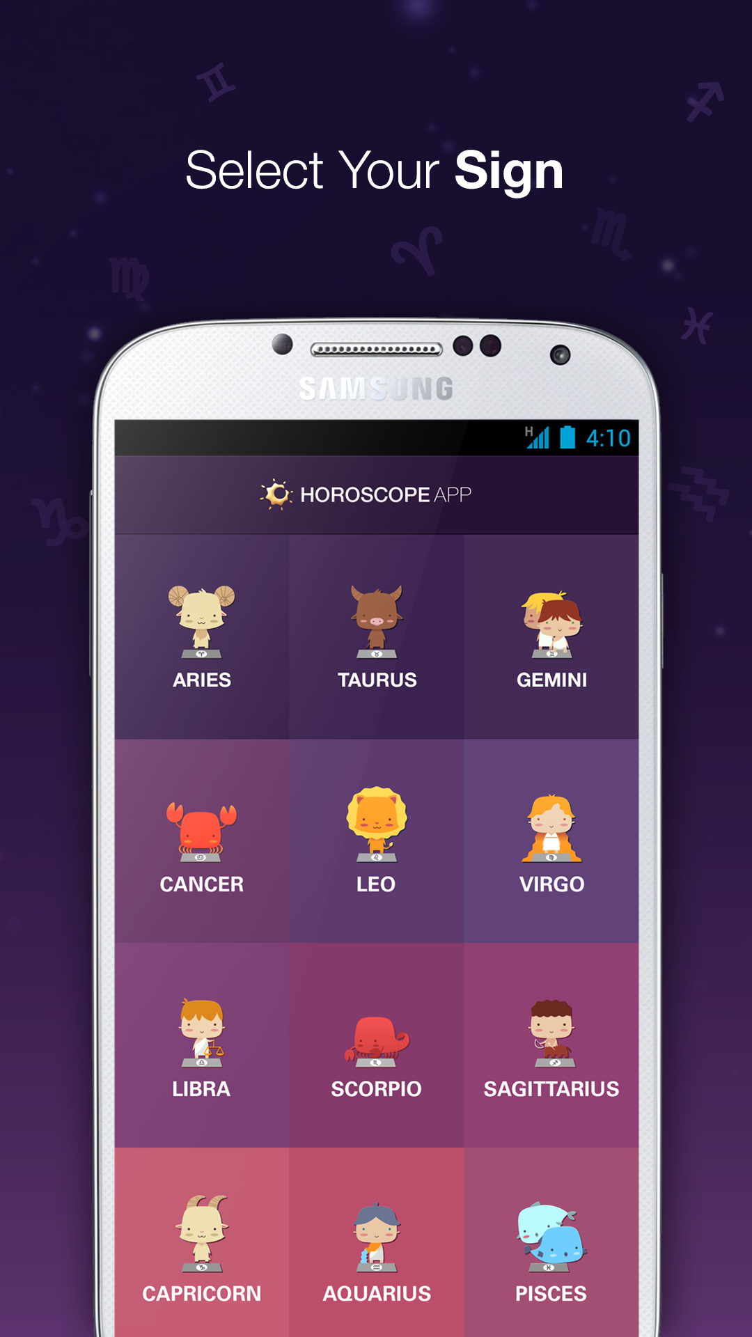 Android application Daily Horoscope screenshort
