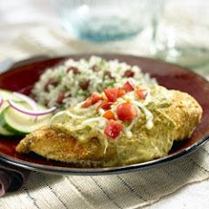 Pollo A La Alfredo Con Chile Poblano