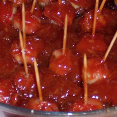 Bacon Wrapped Water Chestnuts With Ketchup Sauce