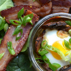 Coddled Eggs with Marmite Mushrooms