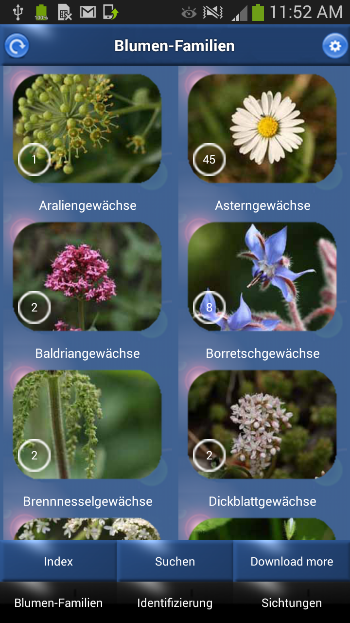 Android application Blumen Id - Naturführer screenshort