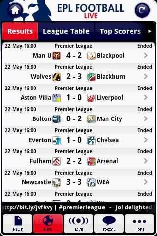 epl-football-live for android screenshot