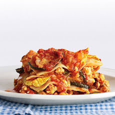 Light Chicken and Squash Lasagna