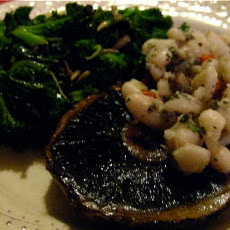 Oven Roasted Portobello Mushrooms marinated in Balsamic (Vegan, Gluten Free) Vinegar, Shallots and Thyme