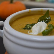 Roasted Pumpkin, Sesame & Coconut bisque