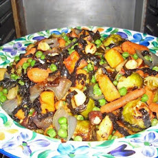 Roasted Brussels Sprouts Medley With Nori Strips