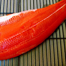 Evening Star Salmon in a Sauce of Scotch and Shiitake