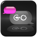 GO SMS THEME COOL PINK IPHONE mobile app icon