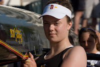 rower carries boat
