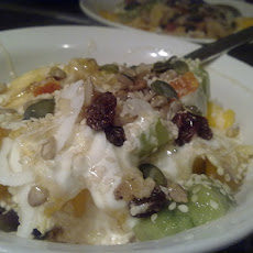 Fresh Fruit Salad With Honey-Yogurt Dressing