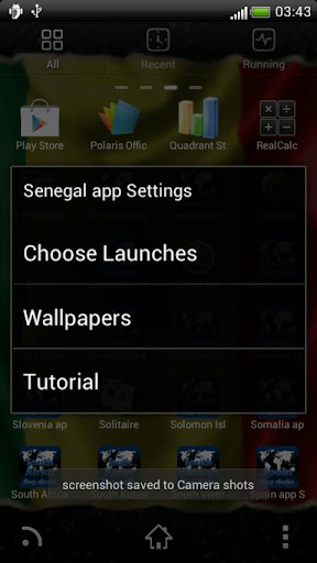 【免費個人化App】Senegal flag clocks-APP點子