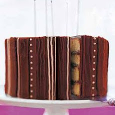 Golden Cake with Chocolate Sour Cream Frosting