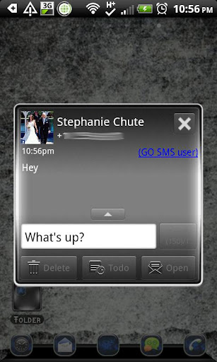 【免費個人化App】GO SMS - Charcoal-APP點子