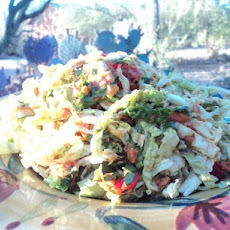 Crispy Asian Slaw With Peanut Sauce