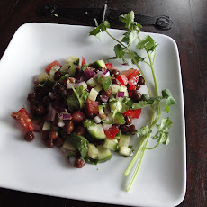 Black chickpea salad