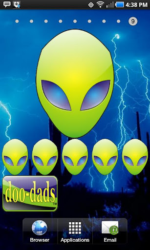 Alien Head green doo-dad
