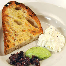Burrata with Broccoli Rabe Pesto and Fig-Onion Jam