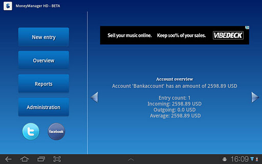 MoneyManager HD - BETA