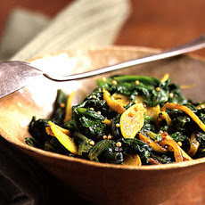 Spinach Sauteed With Indian Spices