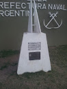 Placa Homenaje A La Prefectura Naval Argentina