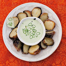 Ember-Roasted Salt Potatoes With Scallion Cream Recipe