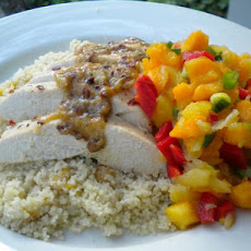 Tropical Chicken Couscous W/ Rum Vinaigrette