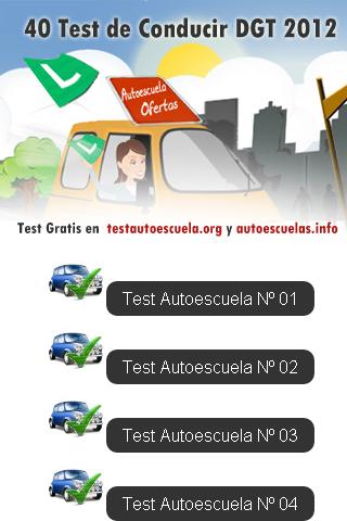 TEST DGT AUTOESCUELAS 2012 PRE