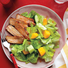 Cucumber and Mango Salad with Chili-Spiced Pork