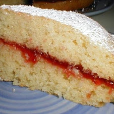 Traditional British Victorian Sandwich Sponge Cake