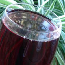 Champagne With Pomegranate Syrup and Raspberries