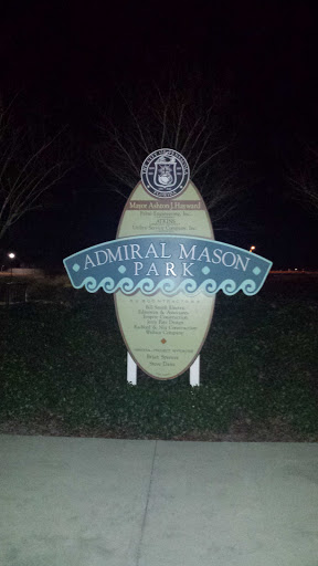 Admiral Mason Park Sign