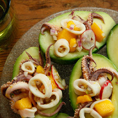 Curried Calamari Ceviche with Mango and Avocado Recipe