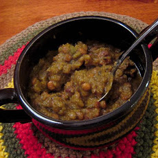 Canadian Bacon Split Pea & Lentil Soup (Crock Pot)