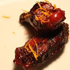Sticky Blackberry Honey Hot Wings