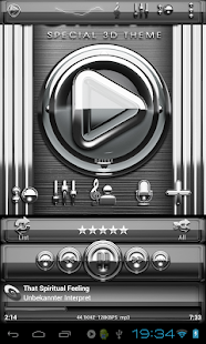 How to download Poweramp skin Silver Glas luxe 3.02 unlimited apk for pc