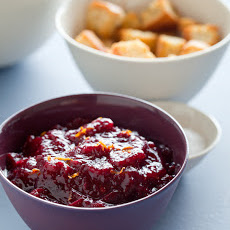 Cinnamon and Star Anise infused Cranberry Sauce