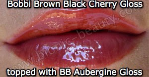 Bobbi Brown lipglosses in Black Cherry and Aubergine