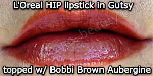Loreal lipstick and Bobbi Brown lip gloss
